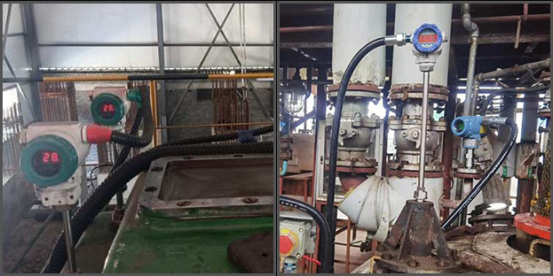 液體溫度變送器現場安裝使用圖
